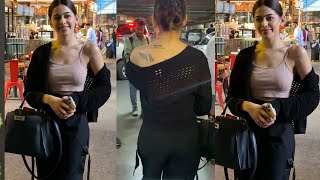 Baapre Yeh Kya Dikh A Alaya F Flaunts Her Huge Y Figure In Very Hot Outfit Spotted At Airport