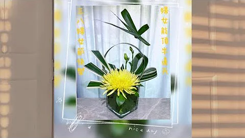 三八妇女节插花Women’s Day flower arrangement ：《妇女能顶半边天》| ikebana | цветок | cắm hoa ｜gubahan bunga - 天天要闻