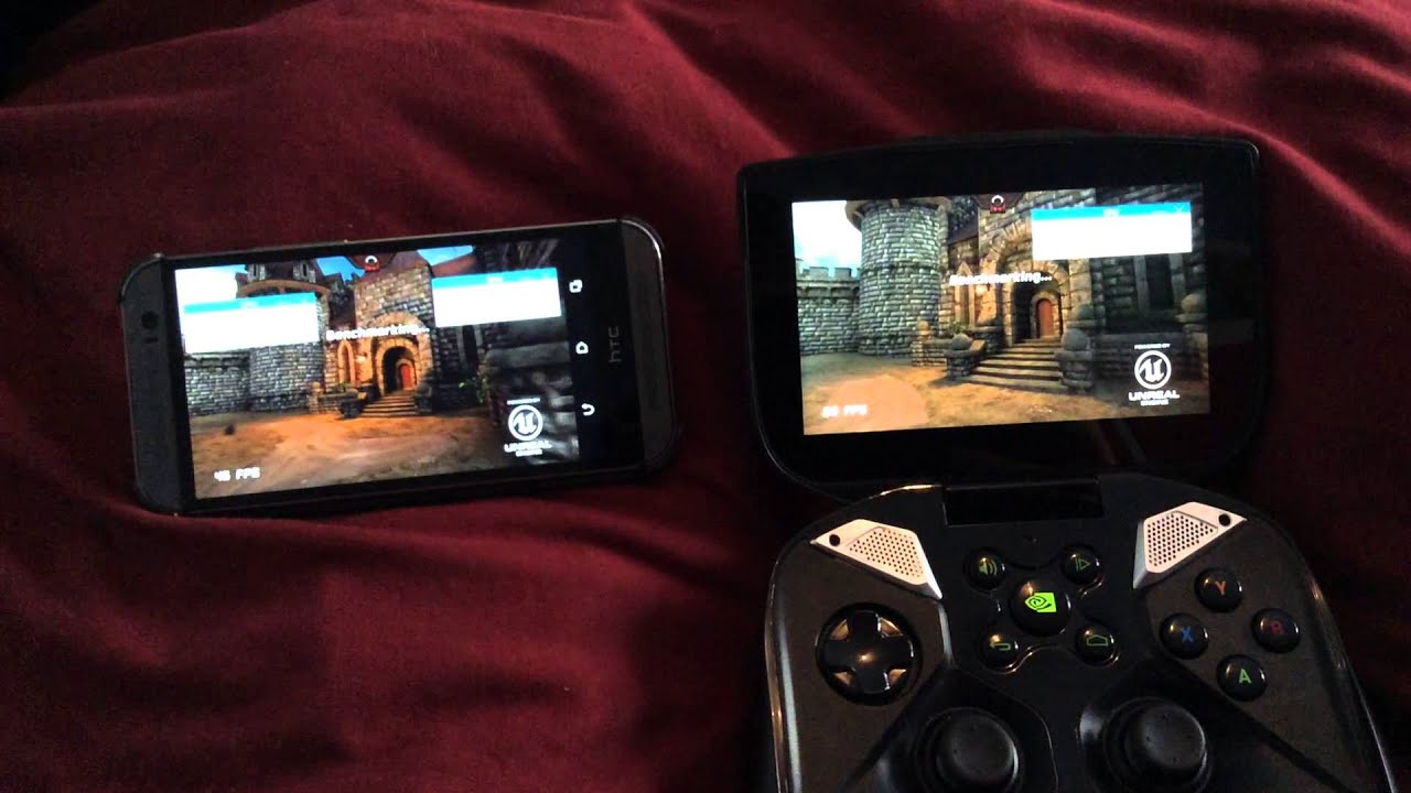 HTC One M8 (Snapdragon 801) V.S. NVIDIA Shield (Tegra 4) on Epic Citadel Mobile Benchmark