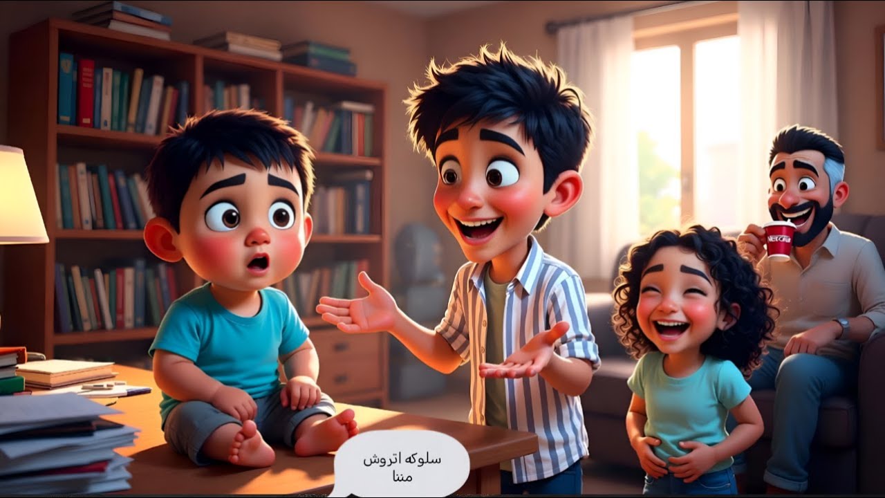 تحدي تعليم سلوكه الكلام😂عمر وجنات😱جننوه عائلة سلوكه