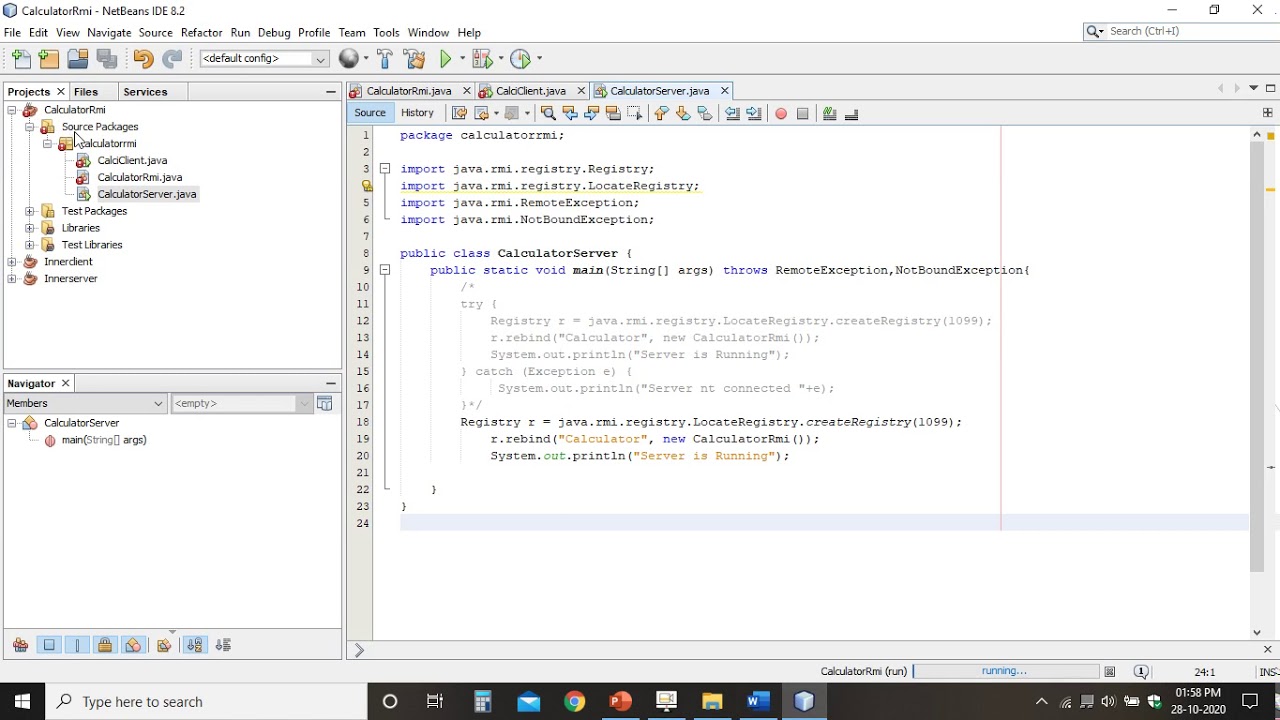Calculator using Remote Method Invocation - YouTube