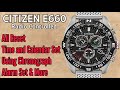 CITIZEN E660 Full Time Setting instruction | Radio Controlled Eco-Drive Perpetual Calander