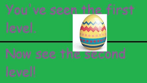 This is the Only Level TOO Easter Egg