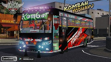 KOMBAN YODHAVU Kerala Bus Mod In Bus Simulator Indonesia - Bussid Bus Mod - Bussid Car Mod - Bussid