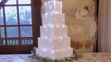 3D projection mapping on wedding cake