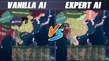 [HOI4] WW2 Asian Front - Vanilla AI vs Expert AI 5.0 mod - Hoi4 Timelapse