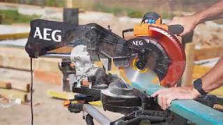 AEG 1800W 254MM Dual-Bevel Slide Compound Mitre Saw