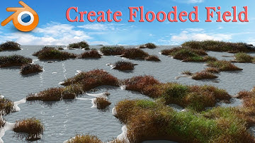 Blender tutorial - How to create flooded field - 220