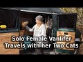 Van Tour | Solo Female travels in Self-Built Van with Two Cats | Fulltime Vanlife