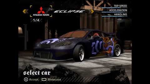 NFSMW PlayStation 2 Demo - Beta Mitsubishi Eclipse GT (BL #11)