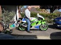 Kawasaki ZXR750R First start after delivery from BSD