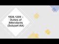 OSHA 1926 1209 Duties Of Attendants Subpart AA