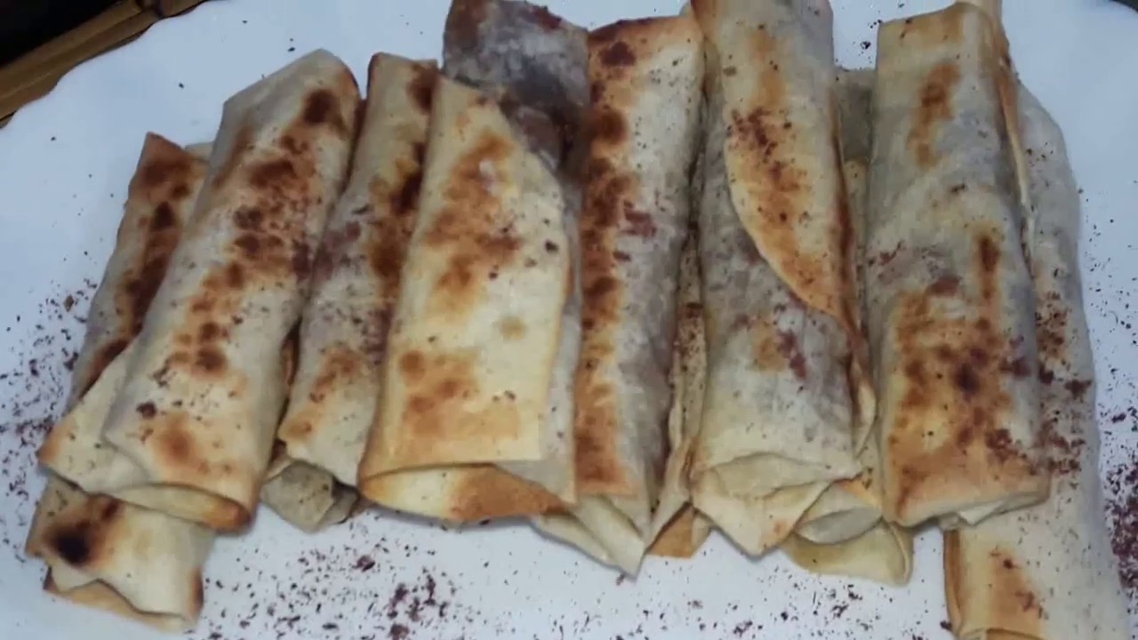 رول المسخن با لحمه اسرع طبق جانبى #رمضان #كريم