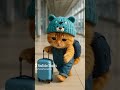 Kids cat ready to travel #movie #song #coversong #cute