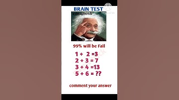 IQ Test For Genius Only 😐🔥Math brin test  #mathgame #shorts