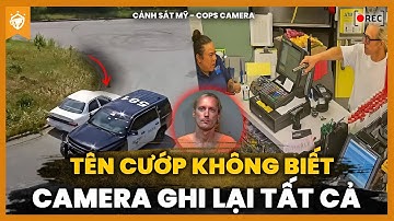 Cảnh Sát Mỹ Truy Đuổi Tên Cướp Tâm Thần Nổ Súng – Camera Ghi Lại Toàn Bộ