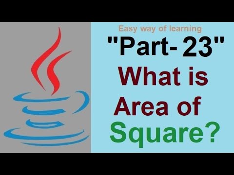 A Java Program to find Area of square