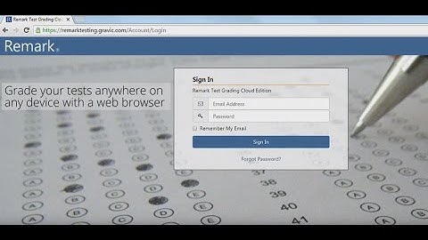 Remark Test Grading Cloud Edition Introduction
