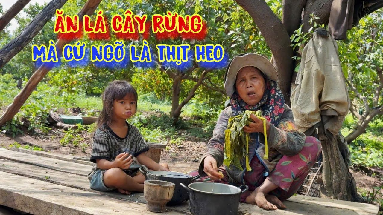 BỮA ĂN nghèo nhất, tưởng tượng LÁ CÂY là THỊT HEO - tập 1405