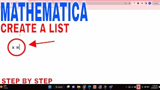 ✅ How To Create A List In Mathematica 🔴
