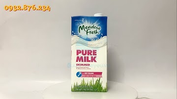 Sữa tươi Meadow Fresh Không béo hộp 1 Lít - Sữa cho bé yêu