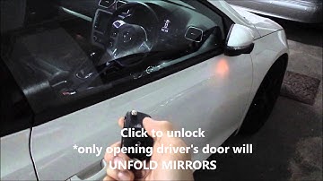Folding Side Mirrors using Remote on Sirocco *powered by TMCT