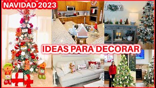 NAVIDAD 2023 IDEAS PARA DECORAR COCINA, SALA, COMEDOR, SALA TV, ENTRADA, ARBOL DE NAVIDAD DECORACIÓN