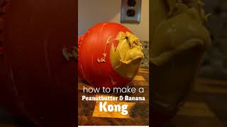 How To Make A Simple Peanut Butter & Banana Kong For Your Dog #shorts