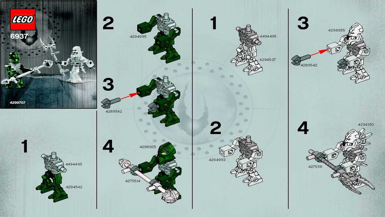 LEGO instructions - Bionicle - 6937 - Give Away - YouTube