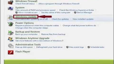Windows 7: Change Windows Update Settings