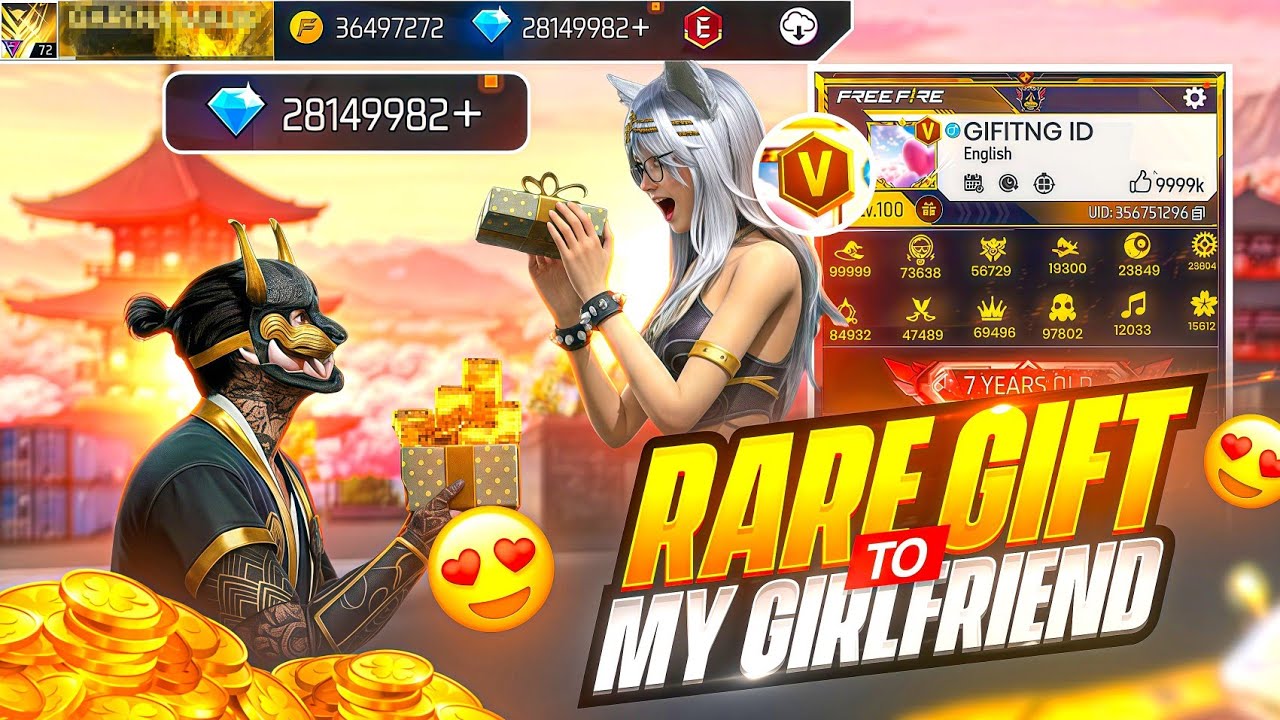 I Secretly Gifted Rare Items to My Girlfriend 😍 Worth ₹1 Crore ID Collection 😱 – Garena Free Fire
