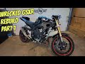 Rebuilding a WRECKED 2006 GSXR 600 (Part 1)