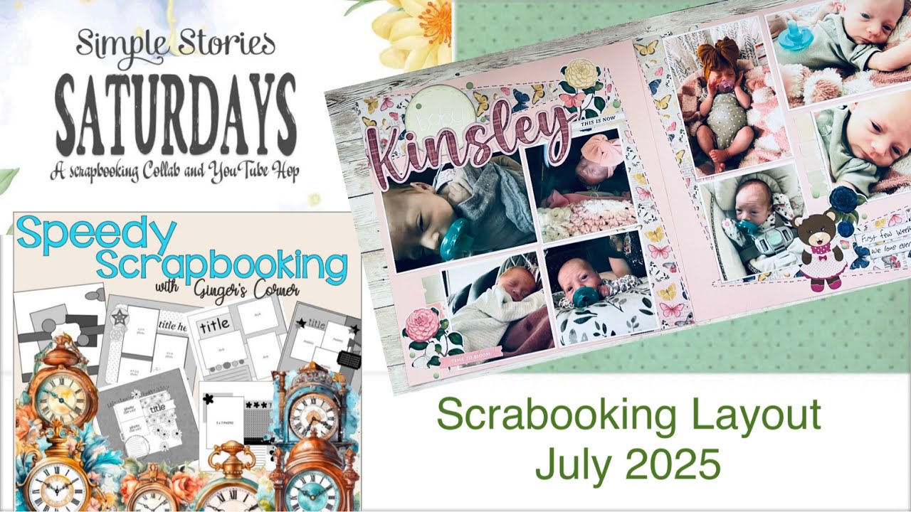 Simple Stories Saturday using Simple Stories paper and Speedy Scrapbooking Ideas 