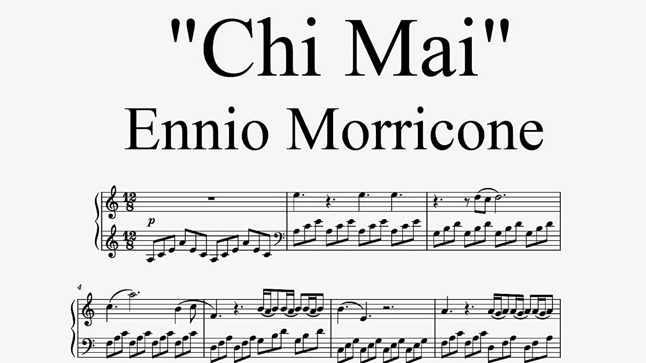 "Chi Mai" Ennio Morricone Accords Chordify
