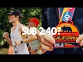 California international marathon 2023  sub 240 attempt