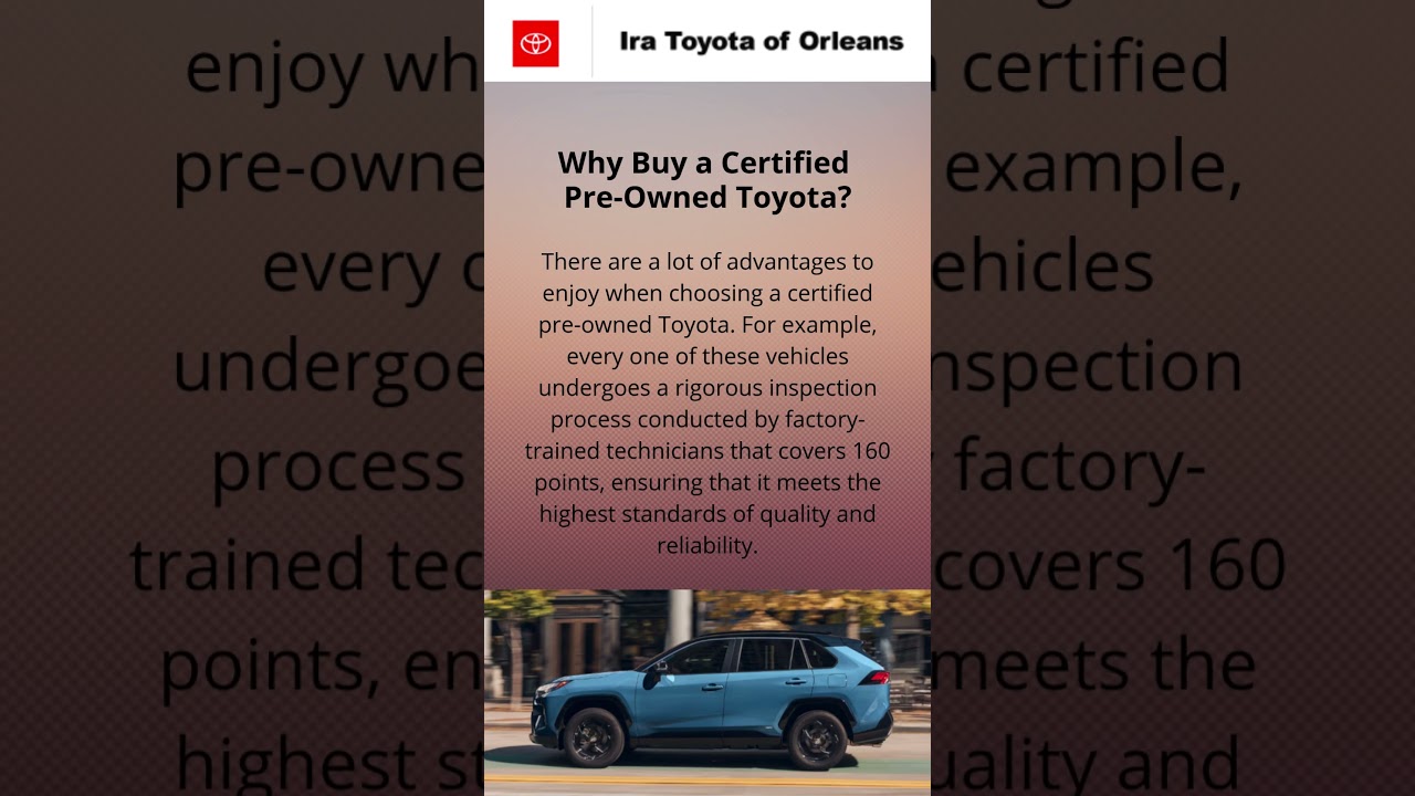 Used Toyota VRP | Ira Toyota of Orleans