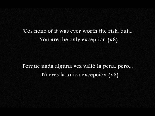 Paramore - The Only Exception (tradução/letra) 
