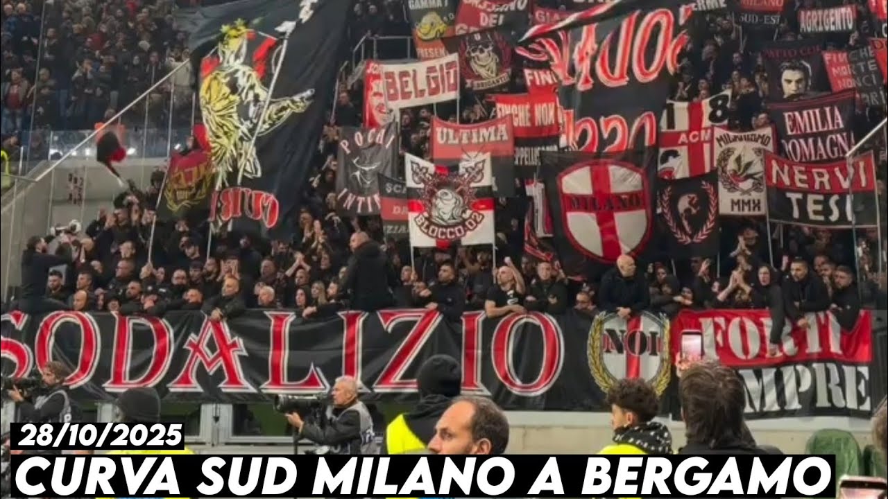 CURVA SUD MILANO A BERGAMO || Atalanta vs AC Milan 28/10/2025
