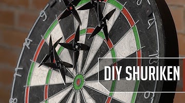 DIY Shuriken Throwing Star Out Of Upcycled Scissors