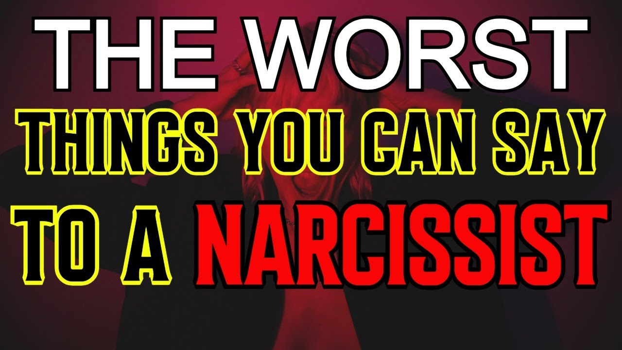 This Is What You Should Say to a Narcissist - YouTube