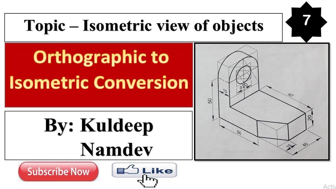 7. Isometric views (Isometric projection) - YouTube