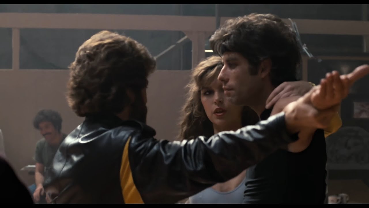 Staying Alive 1983 John Travolta Finola Hughes scene 5 remastered 4k