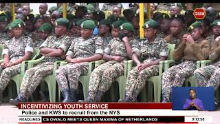 National Police Service and Kenya Wildlife Service recruitment to prioritize NYS graduands