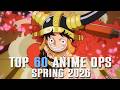My Top 60 Anime Openings of Spring 2026 (Final Version)