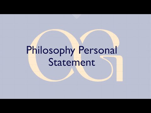 philosophy personal statement cambridge