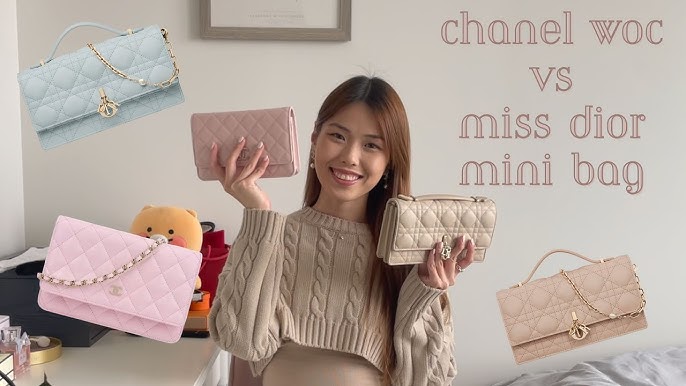 Chanel flap coin purse with chain +dior unboxing! cutest mini Chanel bag 