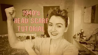 1940s/ Land girl headscarf tutorial || LooMoo