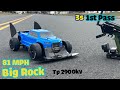 Arrma Big Rock 1st pass on 3s with TP killmode 2900kV 81 mph