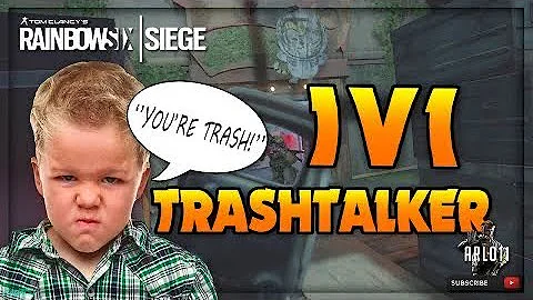 Angry trash talker gets destroyed in Rainbow 6 siege(NOT CLICKBAIT)