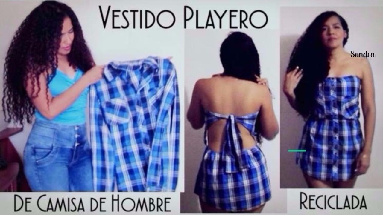 DIY |Vestido Playero - de Camisa Reciclada - Tutorial de SANDRA PADILLA